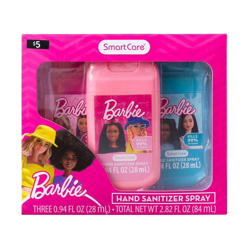 Smart Care Barbie Hand Sanitizer Spray for Children, 3 Pack