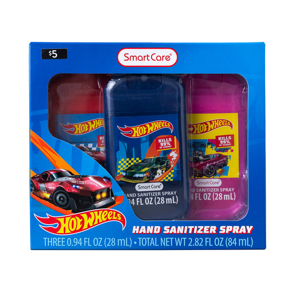 Smart Care Hot Wheels Hand Sanitizer Spray for Children, 3 Pack